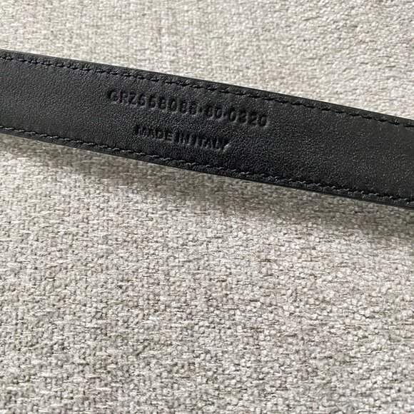 Saint Laurent YSL Monogram Slim Leather Belt 80 - Picture 5 of 6